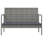 8-teiliges Gartenmöbel-Set und Kissen synthetisches Rattangrau von vidaXL, Gartensets - Ref: Foro24-3095967, Preis: 470,18 €,...