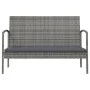 Garden furniture set 8 pieces and gray synthetic rattan cushions by vidaXL, Garden sets - Ref: Foro24-3095967, Price: 464,94 ...