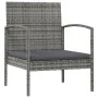 Garden furniture set 8 pieces and gray synthetic rattan cushions by vidaXL, Garden sets - Ref: Foro24-3095967, Price: 464,94 ...