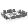 16-piece garden furniture set and gray synthetic rattan cushions by vidaXL, Garden sets - Ref: Foro24-3095968, Price: 910,90 ...