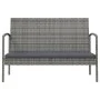 16-teiliges Gartenmöbel-Set und graue synthetische Rattankissen von vidaXL, Gartensets - Ref: Foro24-3095968, Preis: 910,90 €...