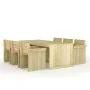 Set de comedor de jardín 7 piezas madera pino impregnada de vidaXL, Conjuntos de jardín - Ref: Foro24-3096615, Precio: 672,37...