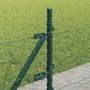 Reja con postes Verde 0.4 x 10 m Acero recubierto de PVC