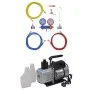 Vacuum pump 50 L/min 2-way pressure gauges tool kit by vidaXL, Air conditioning accessories - Ref: Foro24-3100286, Price: 219...