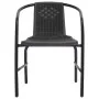 Garden chairs 4 units plastic rattan and steel 110 kg by vidaXL, Garden chairs - Ref: Foro24-3107703, Price: 230,59 €, Discou...