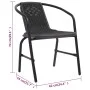 Gartenstühle 6 Stück Rattan Kunststoff und Stahl 110 kg von vidaXL, Gartenstühle - Ref: Foro24-3107704, Preis: 342,37 €, Raba...