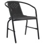 Gartenstühle 8 Stück Kunststoff Rattan und Stahl 110 kg von vidaXL, Gartenstühle - Ref: Foro24-3107705, Preis: 429,32 €, Raba...