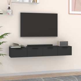 Wandschränke 2 Stück schwarzes Sperrholz 68x30x20 cm von vidaXL, Regale und Regale - Ref: Foro24-3115893, Preis: 126,78 €, Ra...