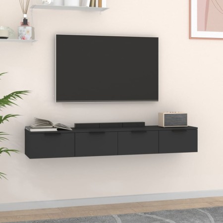 Wandschränke 2 Stück schwarzes Sperrholz 68x30x20 cm von vidaXL, Regale und Regale - Ref: Foro24-3115893, Preis: 126,78 €, Ra...