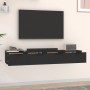 Wandschränke 2 Stück schwarzes Sperrholz 68x30x20 cm von vidaXL, Regale und Regale - Ref: Foro24-3115893, Preis: 126,78 €, Ra...