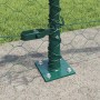 Reja con postes Verde 0.6 x 10 m Acero recubierto de PVC