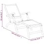 Garden chairs with footrest 2 pcs acacia wood and textilene by vidaXL, Loungers - Ref: Foro24-3120441, Price: 193,25 €, Disco...