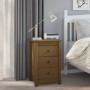 Nachttische 2 Stück Kiefernholz Honigbraun 40x35x61,5 cm von vidaXL, Nachttische - Ref: Foro24-813706, Preis: 117,27 €, Rabat...