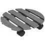 Plant stands with wheels 4 units gray WPC Ø30x7.5 cm by vidaXL, Pot stands - Ref: Foro24-3143924, Price: 80,82 €, Discount: %