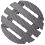 Plant stands with wheels 4 units gray WPC Ø30x7.5 cm by vidaXL, Pot stands - Ref: Foro24-3143924, Price: 80,82 €, Discount: %
