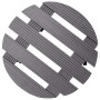 Plant stands with wheels 4 units gray WPC Ø30x7.5 cm by vidaXL, Pot stands - Ref: Foro24-3143924, Price: 65,19 €, Discount: %