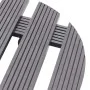 Plant stands with wheels 4 units gray WPC Ø30x7.5 cm by vidaXL, Pot stands - Ref: Foro24-3143924, Price: 80,82 €, Discount: %