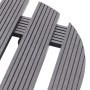 Plant stands with wheels 4 units gray WPC Ø30x7.5 cm by vidaXL, Pot stands - Ref: Foro24-3143924, Price: 65,19 €, Discount: %