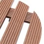 Wheeled plant stands 4 units brown WPC Ø30x7.5 cm by vidaXL, Pot stands - Ref: Foro24-3143925, Price: 88,11 €, Discount: %