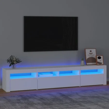 TV-Möbel mit LED-Lichtern weiß 210x35x40 cm von vidaXL, TV-Möbel - Ref: Foro24-3152730, Preis: 168,66 €, Rabatt: %