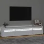 TV-Möbel mit LED-Lichtern weiß 210x35x40 cm von vidaXL, TV-Möbel - Ref: Foro24-3152730, Preis: 168,66 €, Rabatt: %