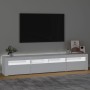 TV-Möbel mit LED-Lichtern weiß 210x35x40 cm von vidaXL, TV-Möbel - Ref: Foro24-3152730, Preis: 158,99 €, Rabatt: %