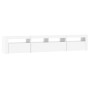 TV-Möbel mit LED-Lichtern weiß 210x35x40 cm von vidaXL, TV-Möbel - Ref: Foro24-3152730, Preis: 158,99 €, Rabatt: %