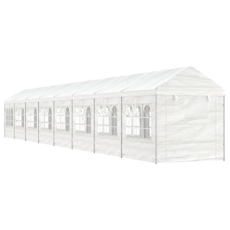 Pavillon mit weißem Polyethylendach 17,84 x 2,28 x 2,69 m von vidaXL, Zelte und Pavillons - Ref: Foro24-3155484, Preis: 711,4...