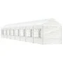 Gazebo with white polyethylene roof 17.84x2.28x2.69 m by vidaXL, Tents and gazebos - Ref: Foro24-3155484, Price: 700,38 €, Di...
