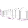 Gazebo with white polyethylene roof 17.84x2.28x2.69 m by vidaXL, Tents and gazebos - Ref: Foro24-3155484, Price: 677,93 €, Di...