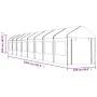 Gazebo with white polyethylene roof 17.84x2.28x2.69 m by vidaXL, Tents and gazebos - Ref: Foro24-3155484, Price: 700,38 €, Di...