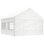 Gazebo with white polyethylene roof 4.46x4.08x3.22 m by vidaXL, Tents and gazebos - Ref: Foro24-3155486, Price: 322,78 €, Dis...