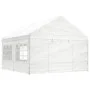 Pavillon mit weißem Polyethylendach 4,46 x 4,08 x 3,22 m von vidaXL, Zelte und Pavillons - Ref: Foro24-3155486, Preis: 341,23...