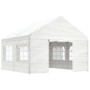 Gazebo with white polyethylene roof 4.46x4.08x3.22 m by vidaXL, Tents and gazebos - Ref: Foro24-3155486, Price: 322,78 €, Dis...