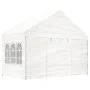 Pavillon mit weißem Polyethylendach 4,46 x 4,08 x 3,22 m von vidaXL, Zelte und Pavillons - Ref: Foro24-3155486, Preis: 341,23...