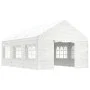 Cenador con techo polietileno blanco 6,69x4,08x3,22 m de vidaXL, Carpas y cenadores - Ref: Foro24-3155487, Precio: 461,01 €, ...
