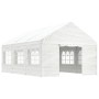 Pavillon mit weißem Polyethylendach 6,69 x 4,08 x 3,22 m von vidaXL, Zelte und Pavillons - Ref: Foro24-3155487, Preis: 461,29...