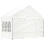 Pavillon mit weißem Polyethylendach 6,69 x 4,08 x 3,22 m von vidaXL, Zelte und Pavillons - Ref: Foro24-3155487, Preis: 461,29...