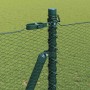 Reja con postes Verde 1.6 x 10 m Acero recubierto de PVC