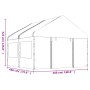 Gazebo with white polyethylene roof 4.46x4.08x3.22 m by vidaXL, Tents and gazebos - Ref: Foro24-3155486, Price: 322,78 €, Dis...