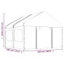 Pavillon mit weißem Polyethylendach 4,46 x 4,08 x 3,22 m von vidaXL, Zelte und Pavillons - Ref: Foro24-3155486, Preis: 341,23...