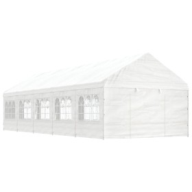 Pavillon mit weißem Polyethylendach 11,15 x 4,08 x 3,22 m von vidaXL, Zelte und Pavillons - Ref: Foro24-3155489, Preis: 713,4...