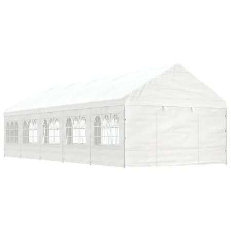 Pavillon mit weißem Polyethylendach 11,15 x 4,08 x 3,22 m von vidaXL, Zelte und Pavillons - Ref: Foro24-3155489, Preis: 700,6...