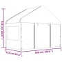 Pavillon mit weißem Polyethylendach 11,15 x 4,08 x 3,22 m von vidaXL, Zelte und Pavillons - Ref: Foro24-3155489, Preis: 713,4...