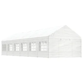 Pavillon mit weißem Polyethylendach 13,38 x 4,08 x 3,22 m von vidaXL, Zelte und Pavillons - Ref: Foro24-3155490, Preis: 838,0...