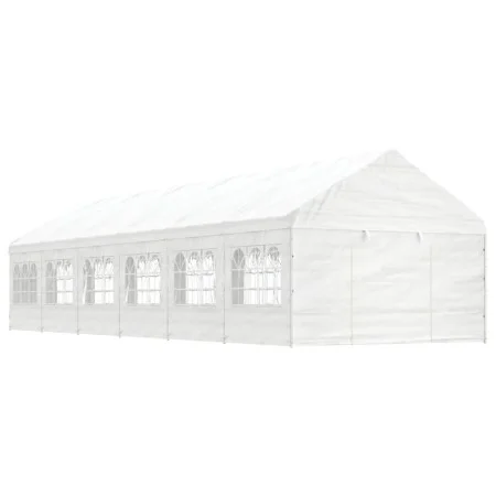 Pavillon mit weißem Polyethylendach 13,38 x 4,08 x 3,22 m von vidaXL, Zelte und Pavillons - Ref: Foro24-3155490, Preis: 838,0...