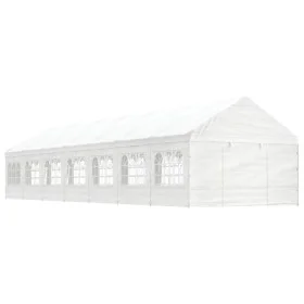 Pavillon mit weißem Polyethylendach 15,61 x 4,08 x 3,22 m von vidaXL, Zelte und Pavillons - Ref: Foro24-3155491, Preis: 1,00 ...