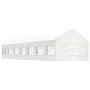 Gazebo with white polyethylene roof 15.61x4.08x3.22 m by vidaXL, Tents and gazebos - Ref: Foro24-3155491, Price: 1,00 €, Disc...