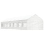 Pavillon mit weißem Polyethylendach 15,61 x 4,08 x 3,22 m von vidaXL, Zelte und Pavillons - Ref: Foro24-3155491, Preis: 1,00 ...