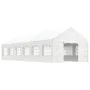 Gazebo with white polyethylene roof 13.38x4.08x3.22 m by vidaXL, Tents and gazebos - Ref: Foro24-3155490, Price: 838,03 €, Di...